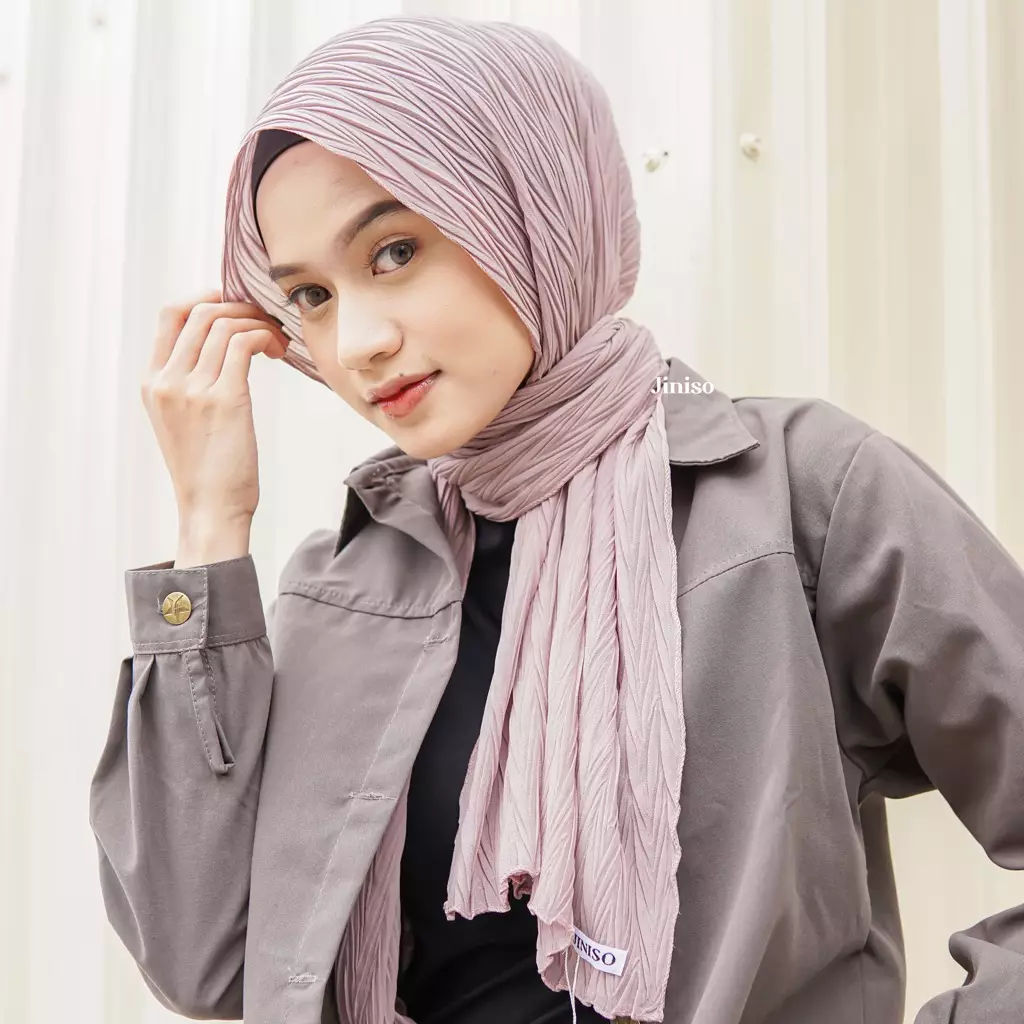 AURA Active Hijab Pashmina Flowy Plisket Breeze