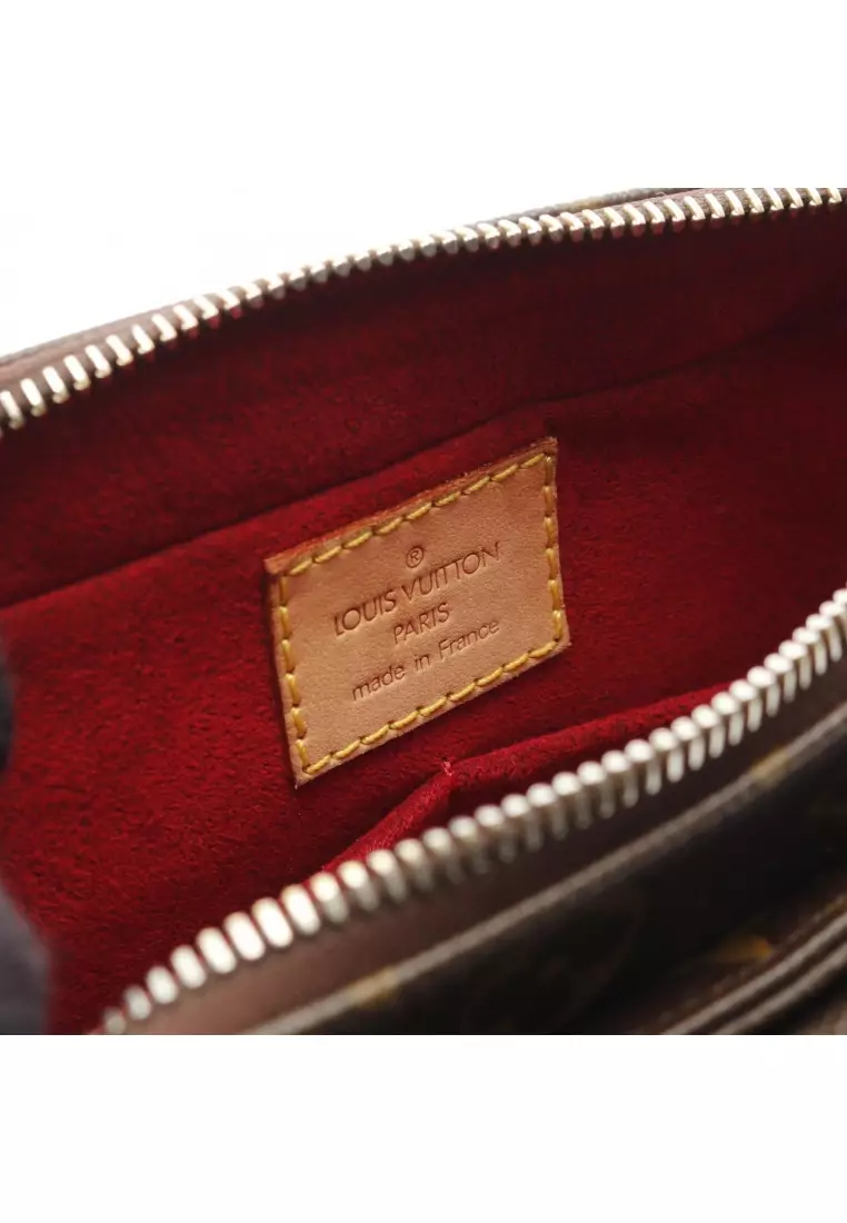 Pre-Loved Louis Vuitton Vivacite MM monogram Shoulder bag PVC leather Brown