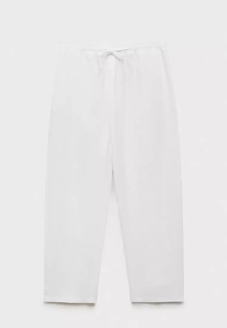 Straight Linen Trousers