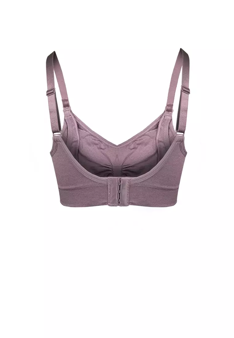 Buy 9months Maternity Mauve Plus Size Maternity Nursing Bra 2024 Online