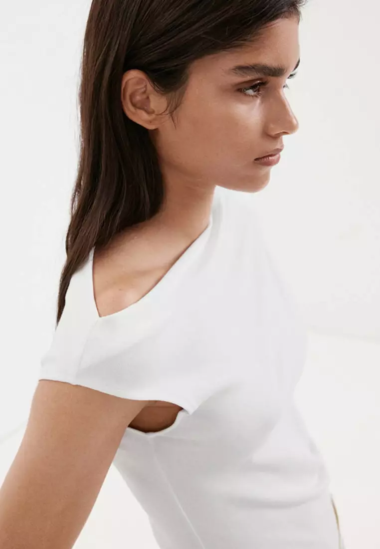 Asymmetrical Ruched Top