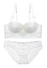 Buy LYCKA LYCKA-LMM1028 Lady Sexy Lace Bra and Panty Set-White in White 2024  Online