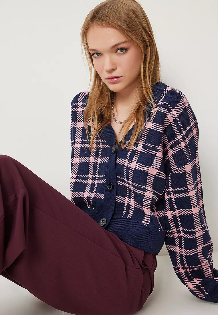 Plaid Cardigan