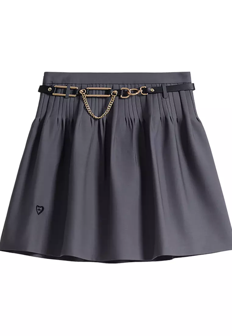 Buy Hopeshow Academy Pleated Skirt with Belt 2025 Online ZALORA