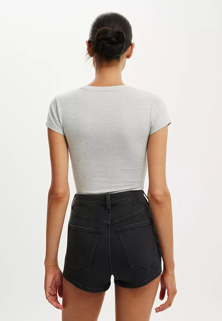 High Micro Denim Shorts