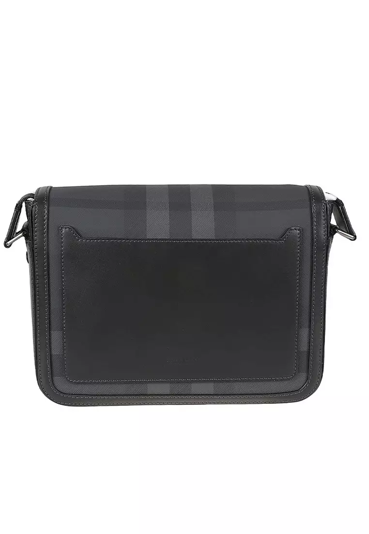 Small Alfred Messenger Bag in Charcoal