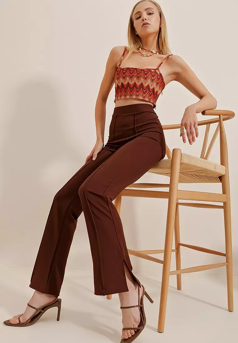 Buy Alacati High Waist Lycra Trousers 2024 Online ZALORA Philippines
