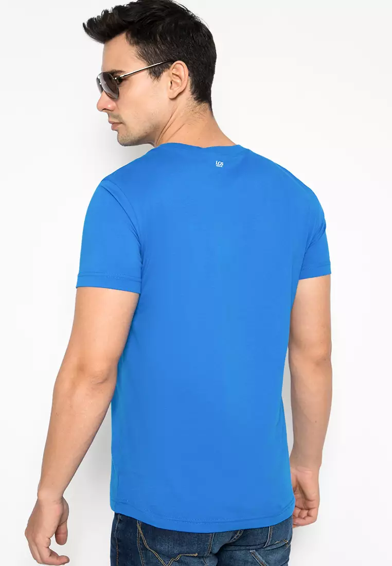 LGS - Kaos Youth Casual - Sablon - Biru