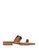 London Rag brown Freida Double Strap Flat Sandals 59E72SH111CC52GS_1
