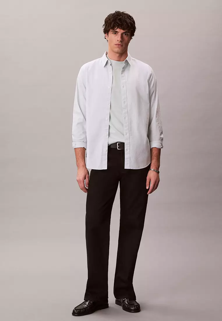 Embroidered Monogram Logo Relaxed T-Shirt - Calvin Klein Jeans