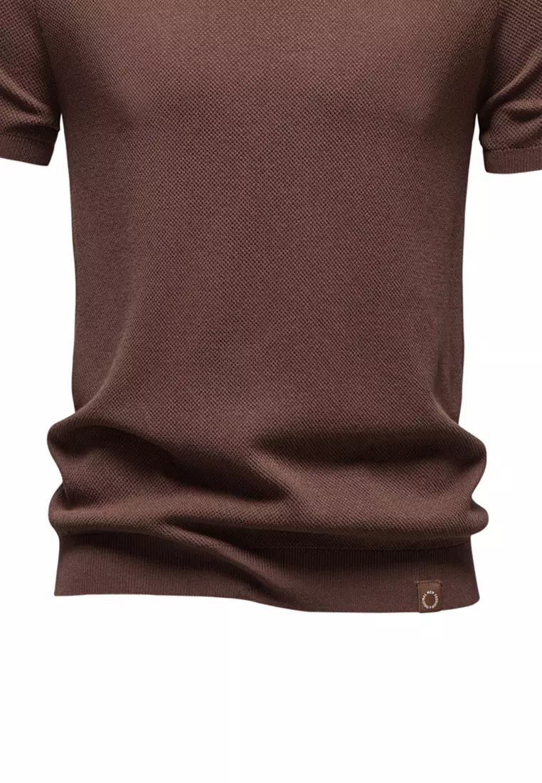 Basic Casual Crew Neck T-Shirt AX-PSD8000