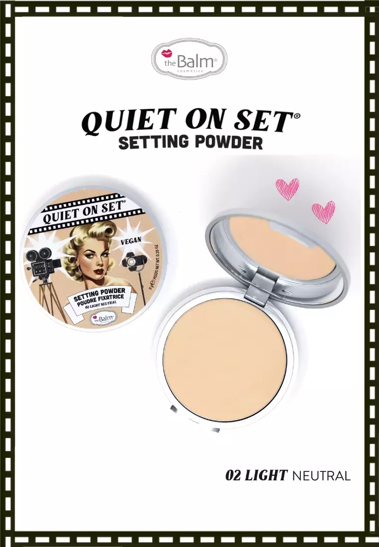 theBalm Quiet On Set Setting Powder - 02 Light Neutral