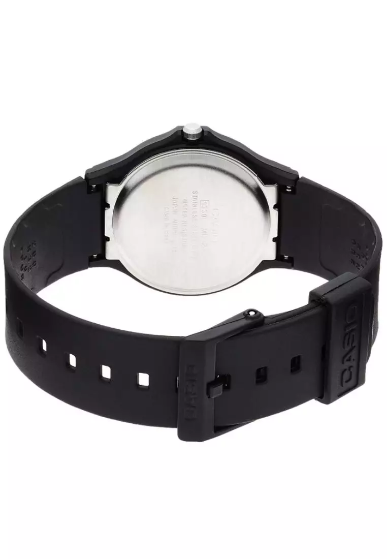 Men's Analog MQ-24-1B Black Resin Band Casual Watch