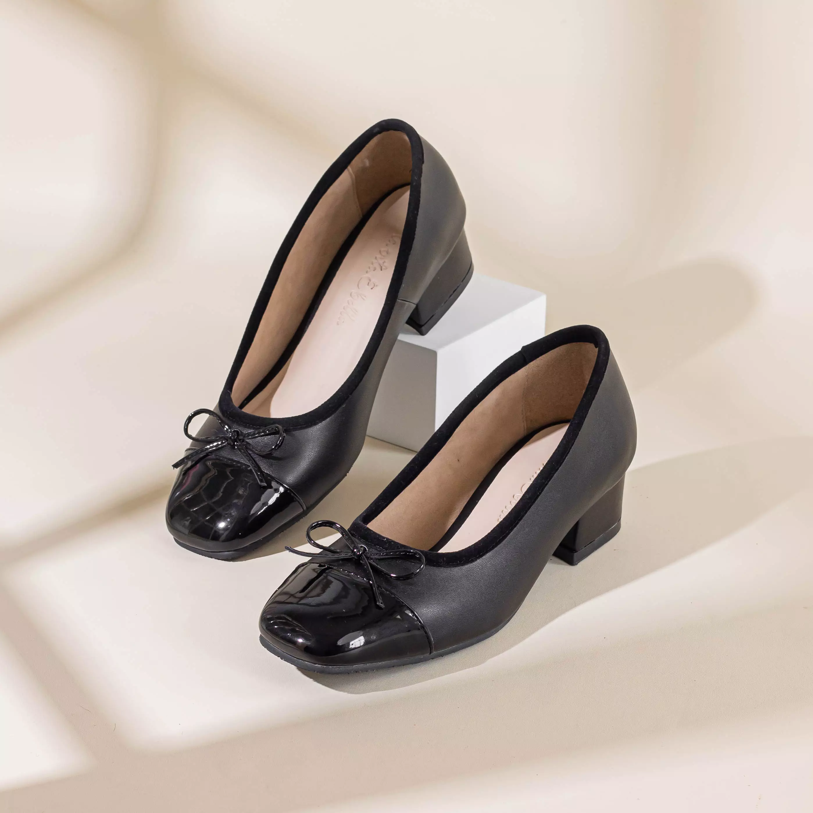 Yumi Women Formal Pump Shoes Square Toe