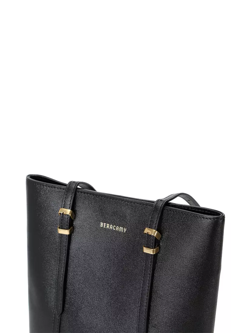 LYLE Portrait Tote - Embossed Black