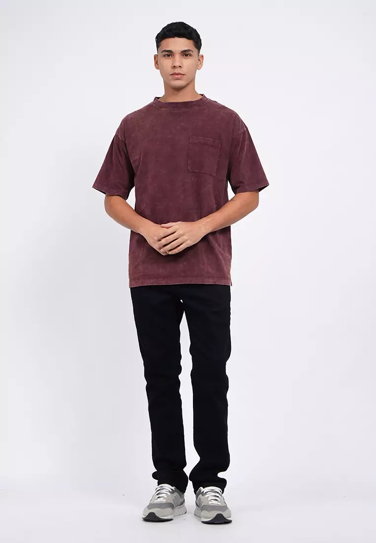 Short Sleeve Garment Dyed T-Shirt