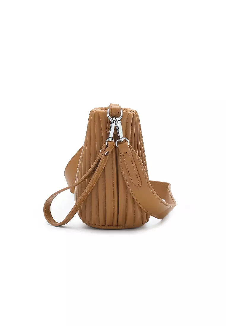Top Handle Bag / Sling Bag / Shoulder Bag - Brown