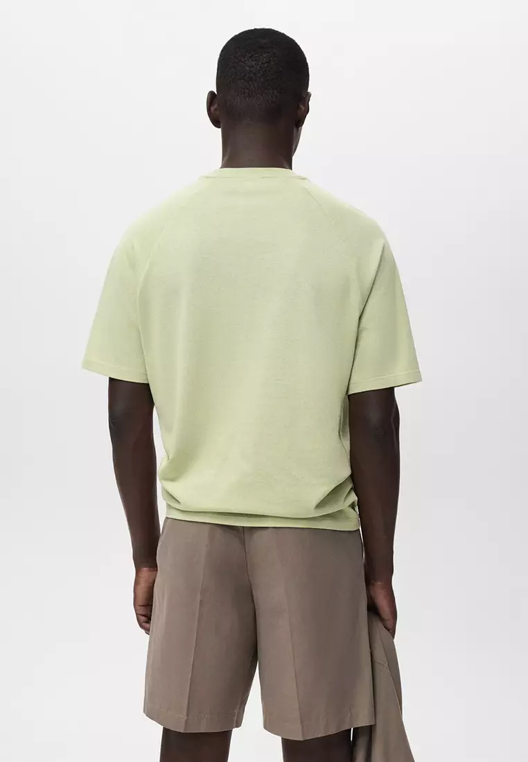 Relaxed-Fit Cotton-Linen T-Shirt