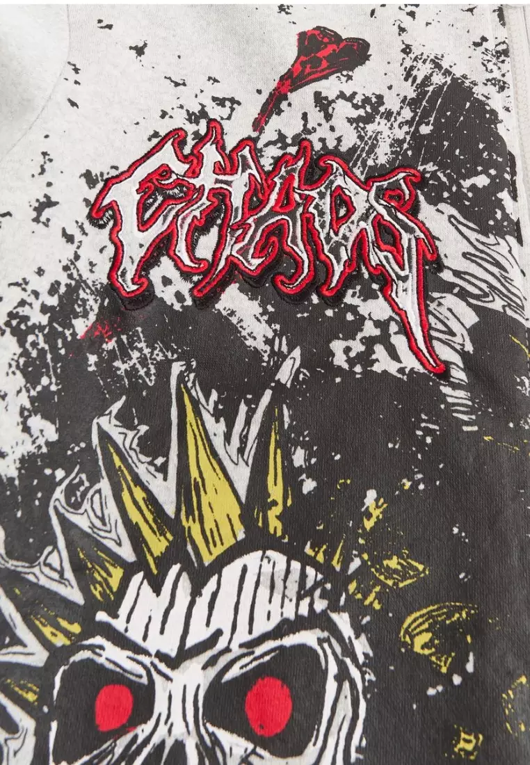 纽约市街头服饰 - 短款连帽衫 - 浅灰色