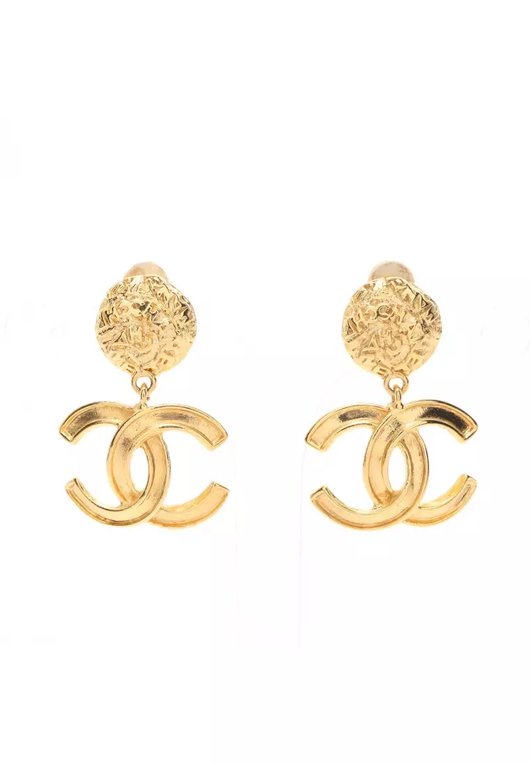 Buy Chanel Preloved CHANEL coco mark earrings GP gold 95A 2023 Online