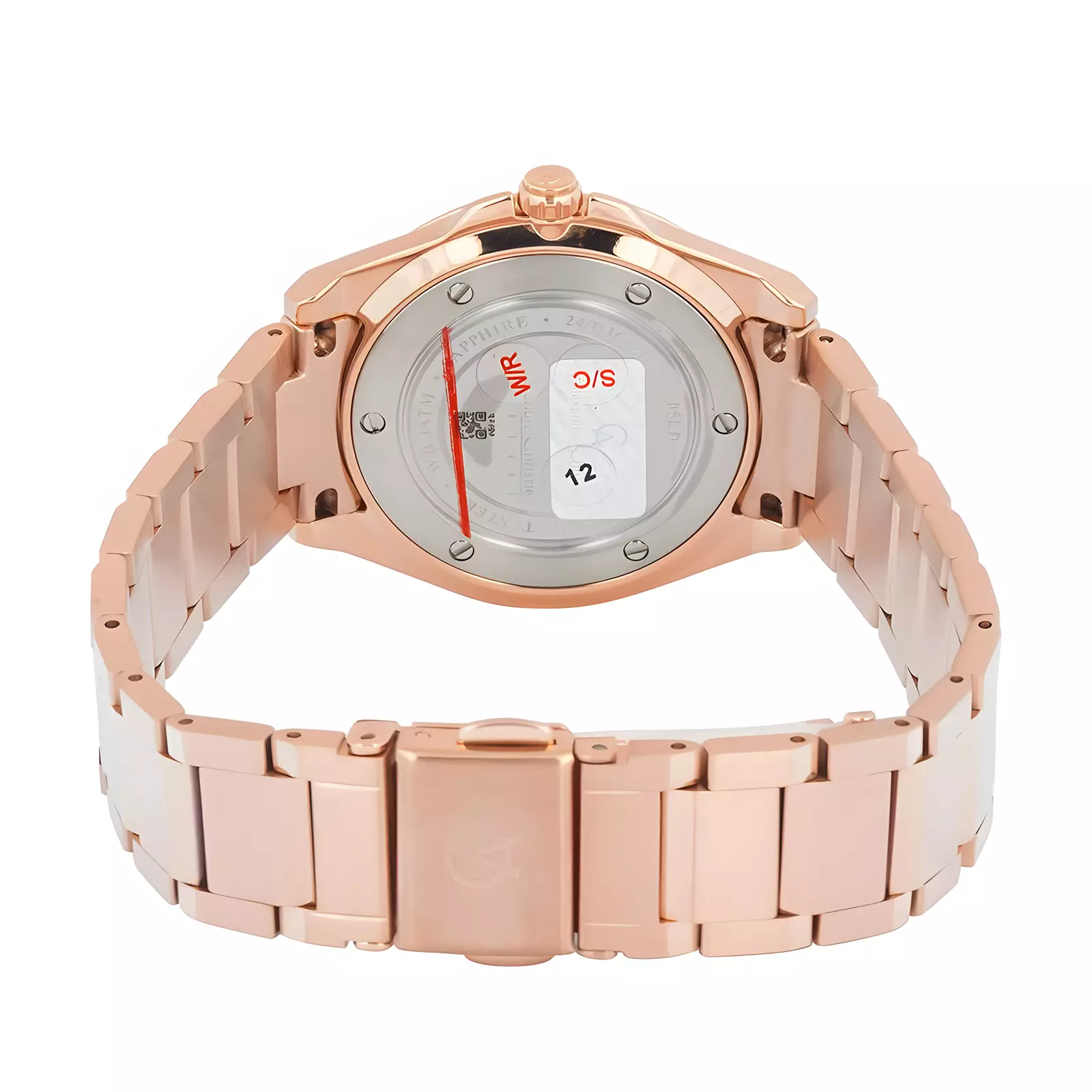 Alexandre Christie Sapphire Glass - Jam Tangan Analog Wanita - Rosegold White - Stainless Steel - 8705 LDBRGSL