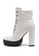 London Rag white High Block Heeled Cushion Collared Lace-Up Boot in White E8854SH83DED25GS_3