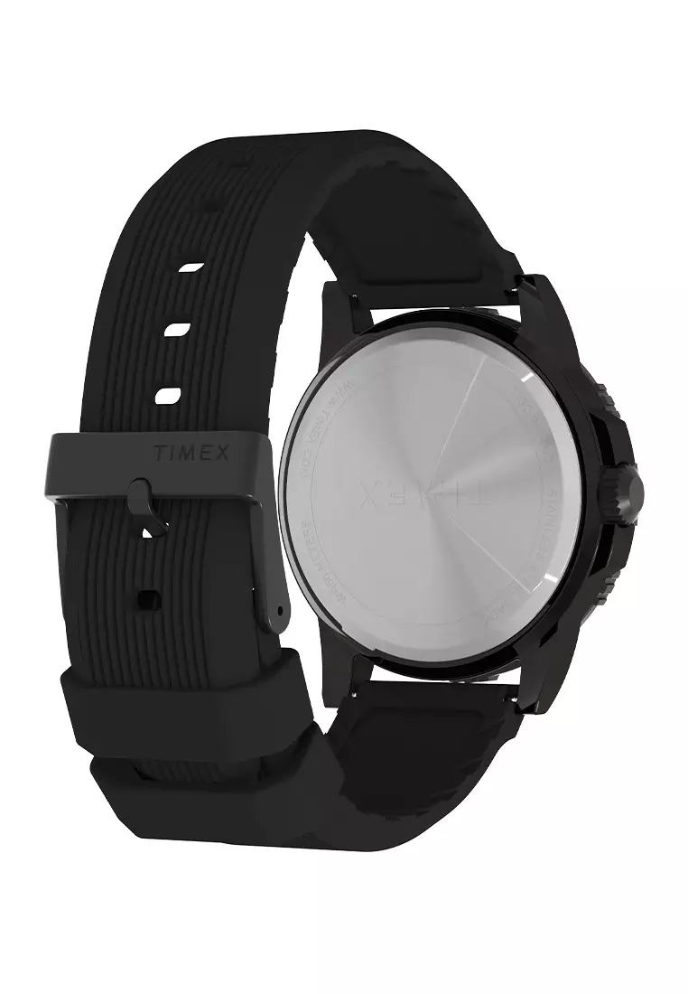 Timex Expedition Ridge Black Silicone Analog Quartz Watch For Men TW4B32200