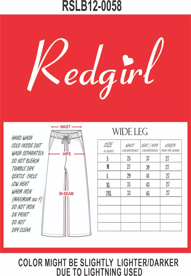 Colored Wide Leg Pants Ladies