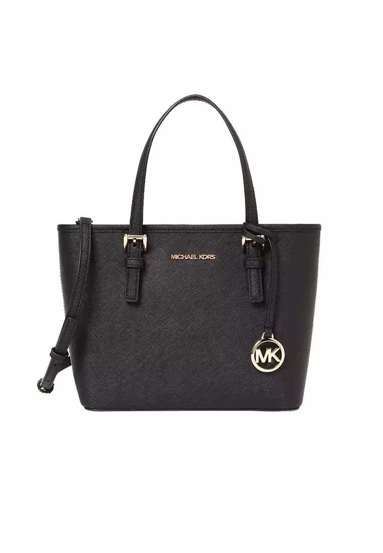 Purple and black on sale michael kors purse