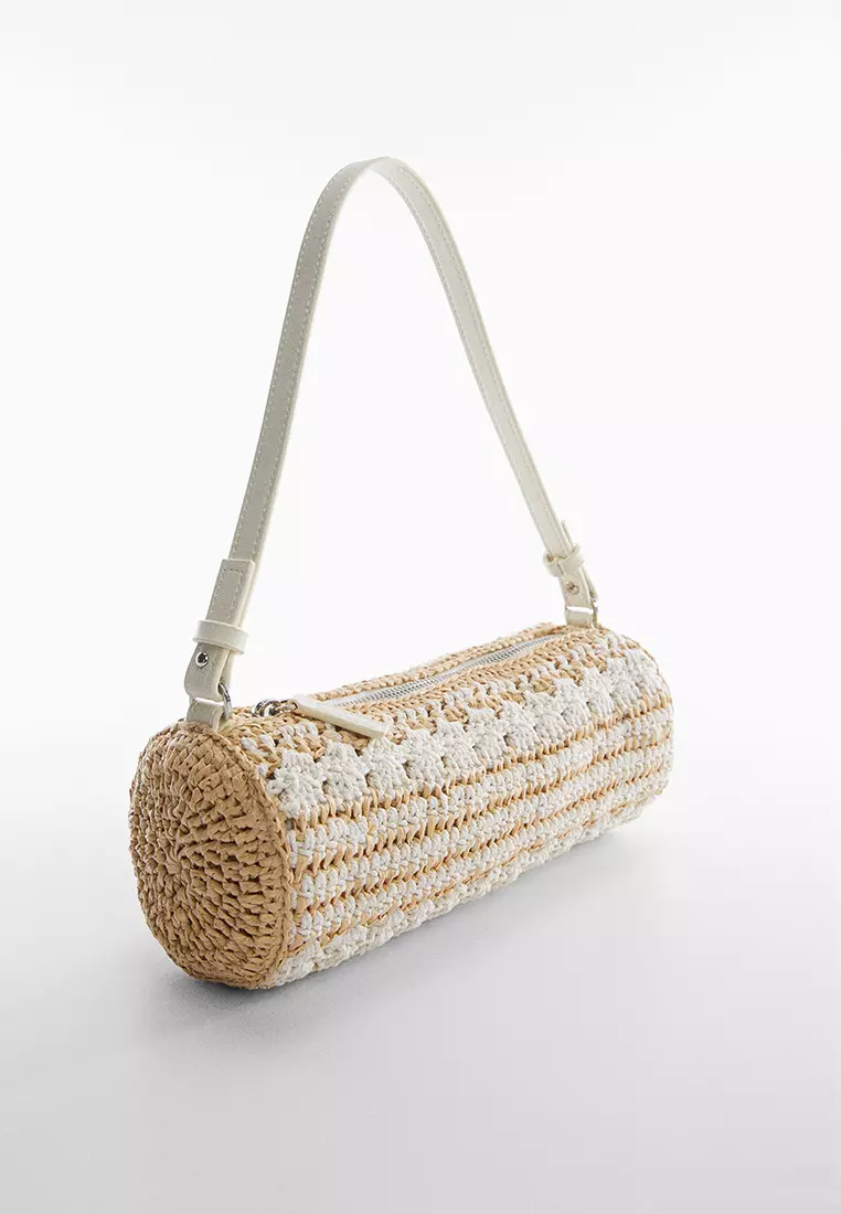 Mango round top straw bag