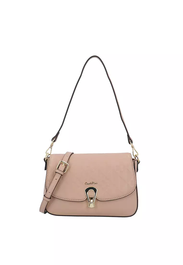 Buy Carlo Rino CR Amara Crossbody Bag - Dark Beige Online | ZALORA Malaysia