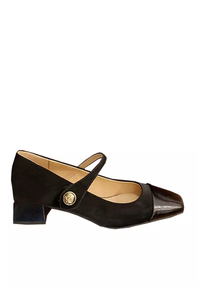Discount on Twenty Eight Shoes  shoes - SKU: VANSA Retro Sheepskin Platform High Heel Shoes VSW-H-6913