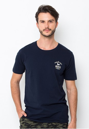R U S S Foxtrot Navy T-Shirt