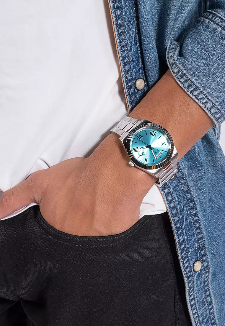 Guess GW0265G11 - Jam Tangan Wanita - Silver Tone - Stainless Steel