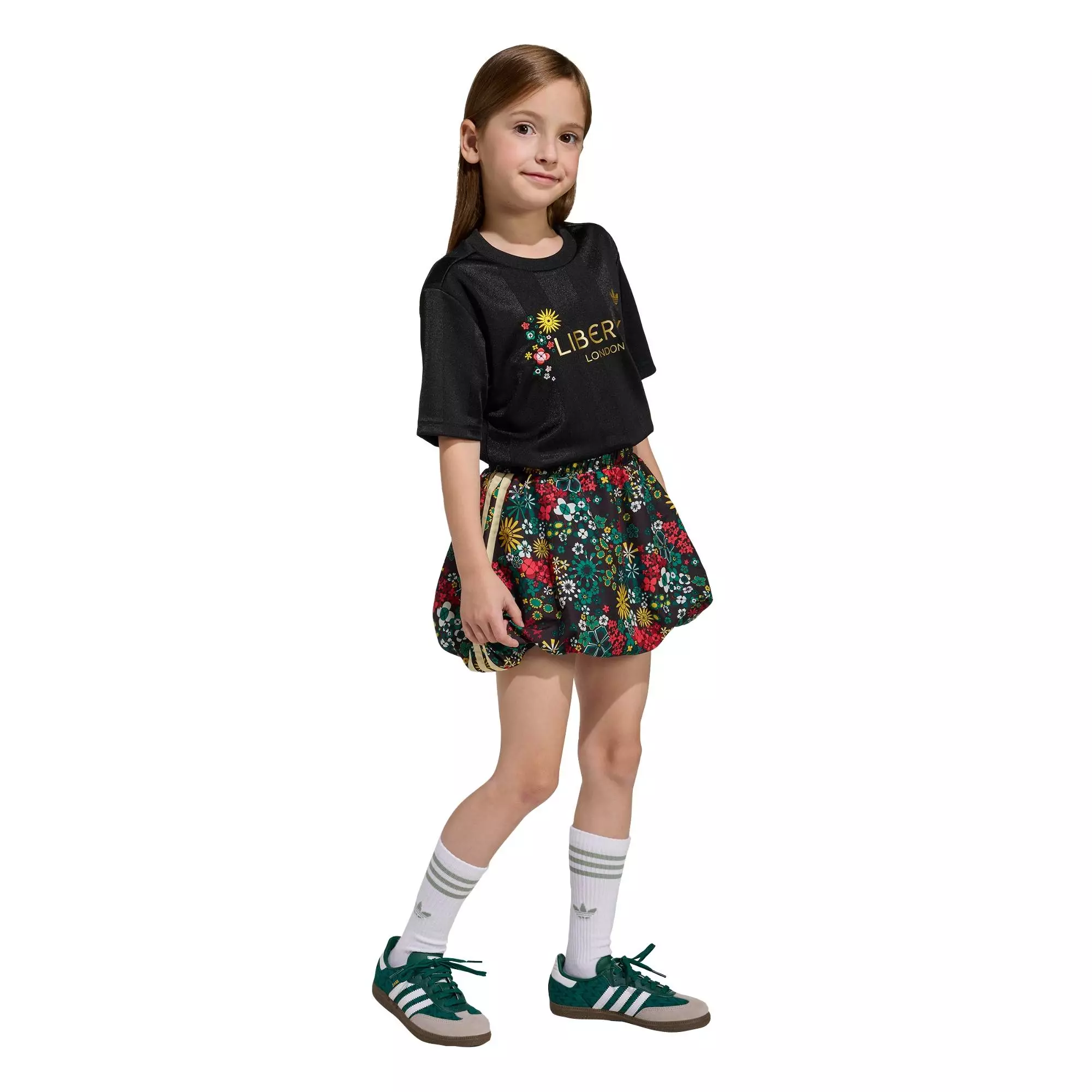 Lifestyle Originals x Liberty London SKIRT TEE SET Women Black KD3425