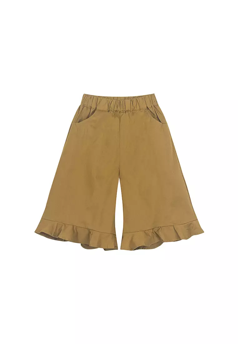 Flare Leg Mid Length Pants