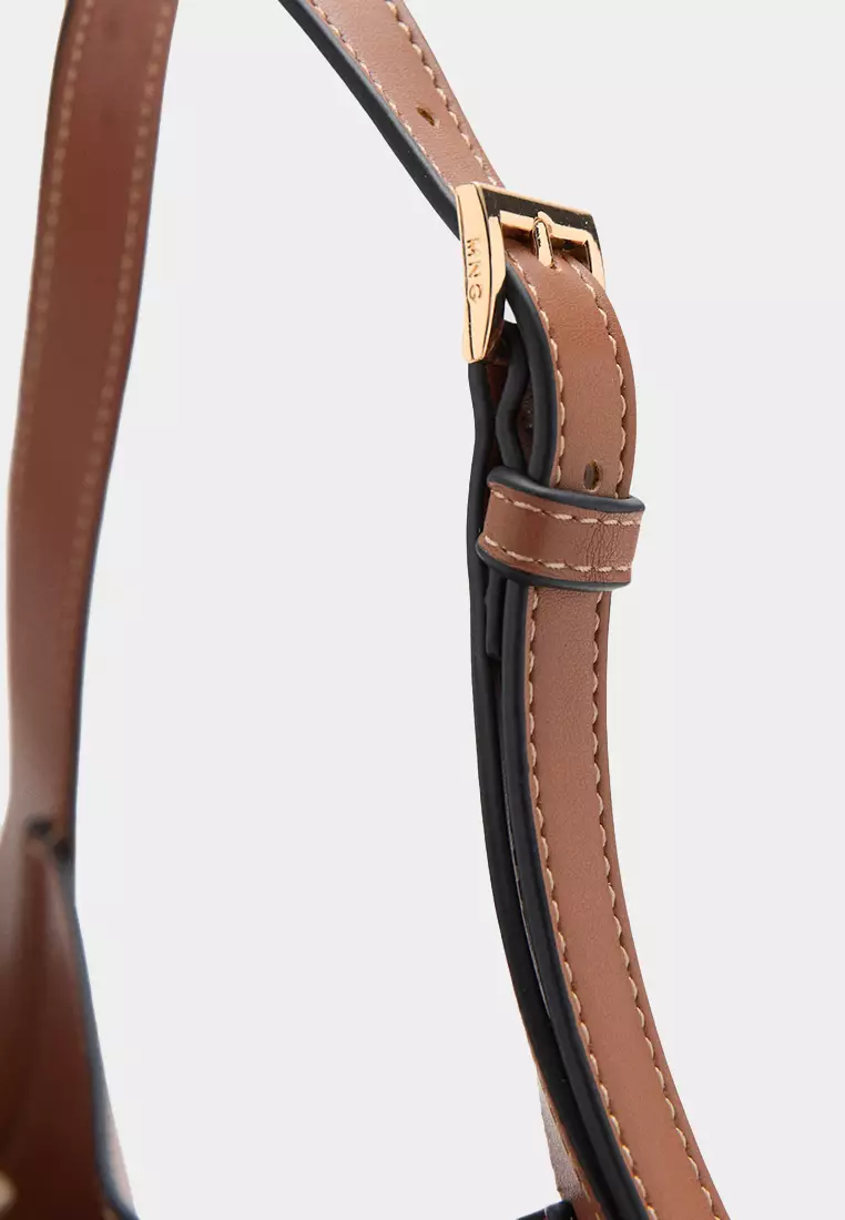 Medium Faux Leather Shoulder Bag