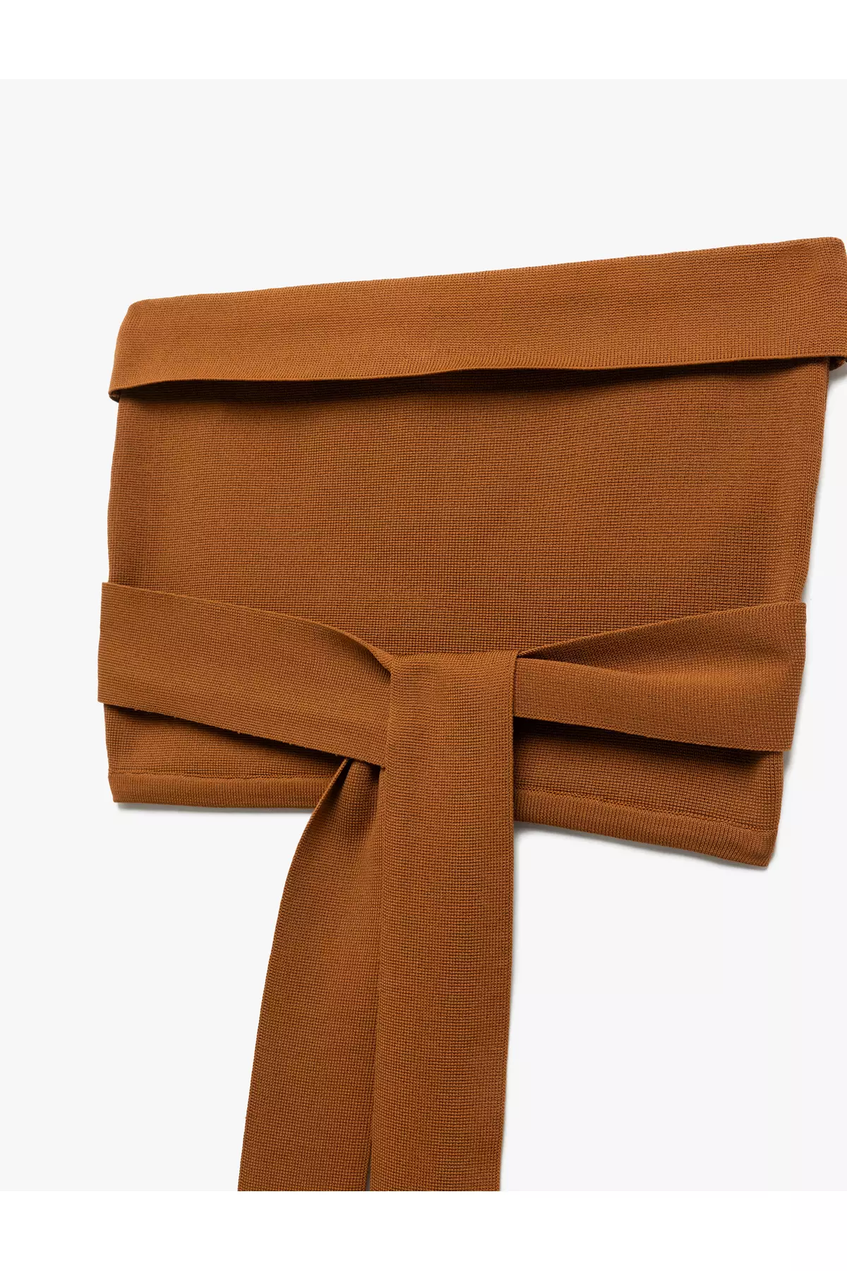 Strapless Knitwear Top With Binding Detail