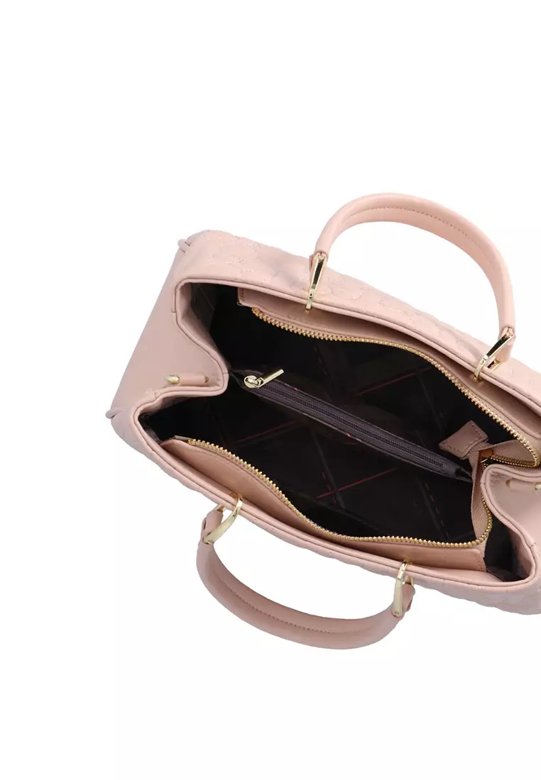 Vega Quilted Top Handle - Light Pink