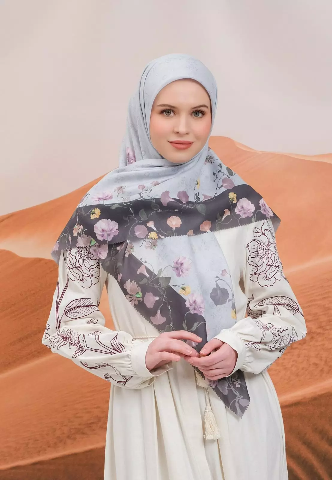 Delilah Scarf | Hijab Kerudung Segi Empat Motif