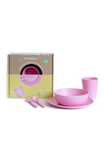 Bobo&boo pink Bamboo Dinnerware Set Blossom Pink 02AF5ESB36AD0AGS_1