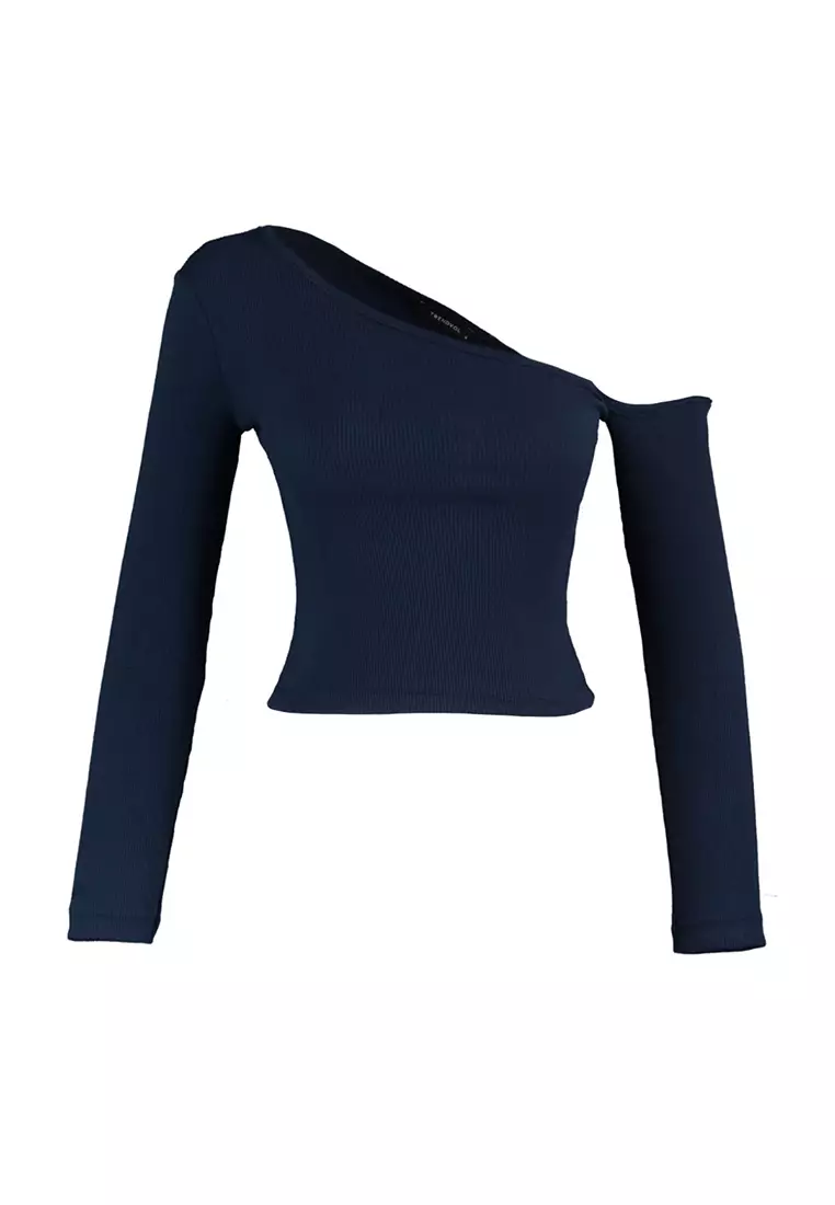 Fitted Asymmetrical Rib Top