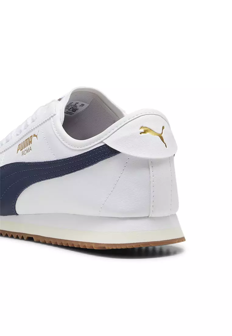 Puma roma white navy hotsell