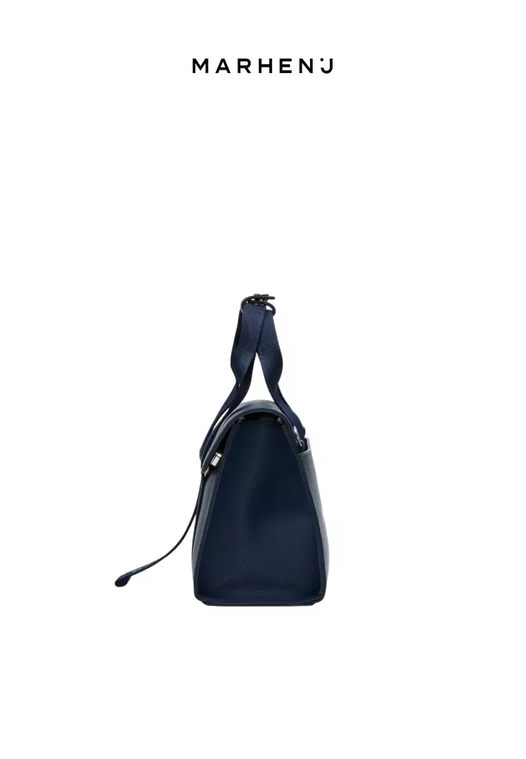 LUDY Vegan Leather Crossbody Bag Navy Blue