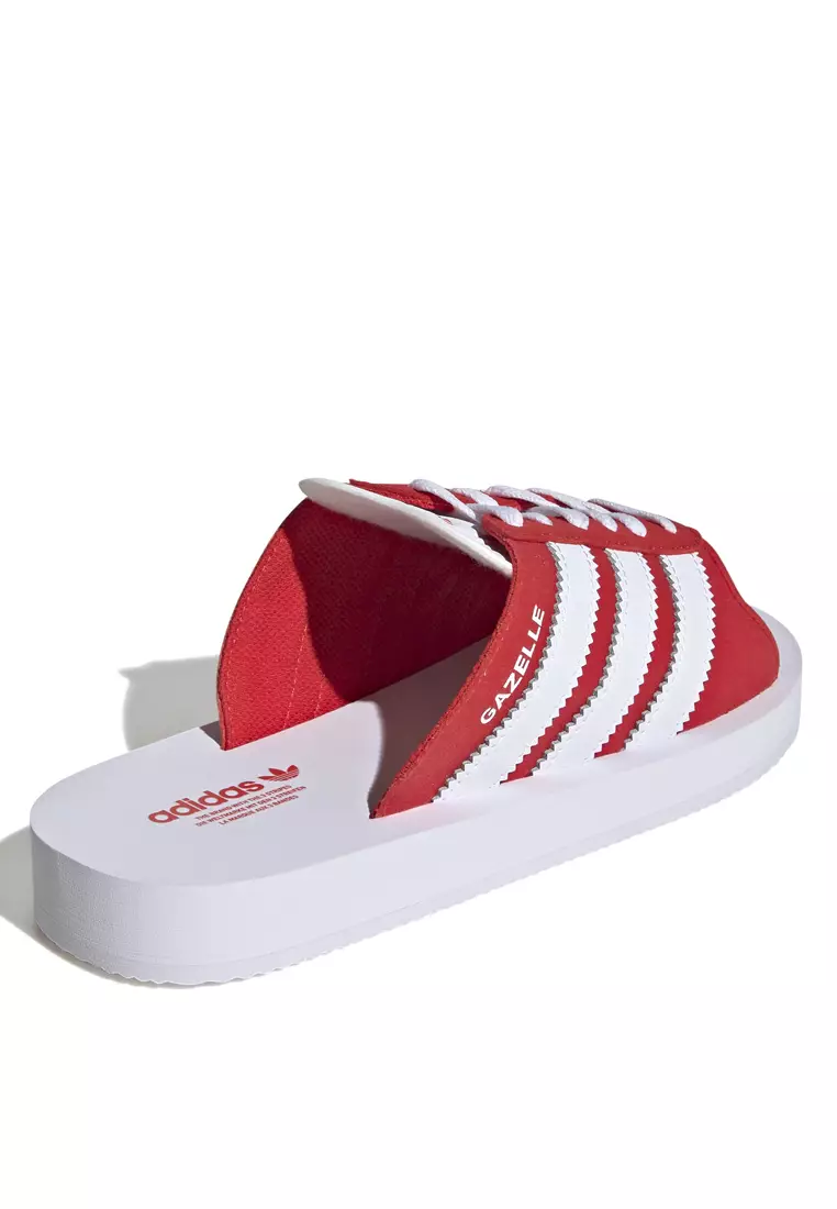 ★Adidas Gazelle Beach Slides Red White★ adidas Gazelle Beach Slides - Red | adidas Singapore