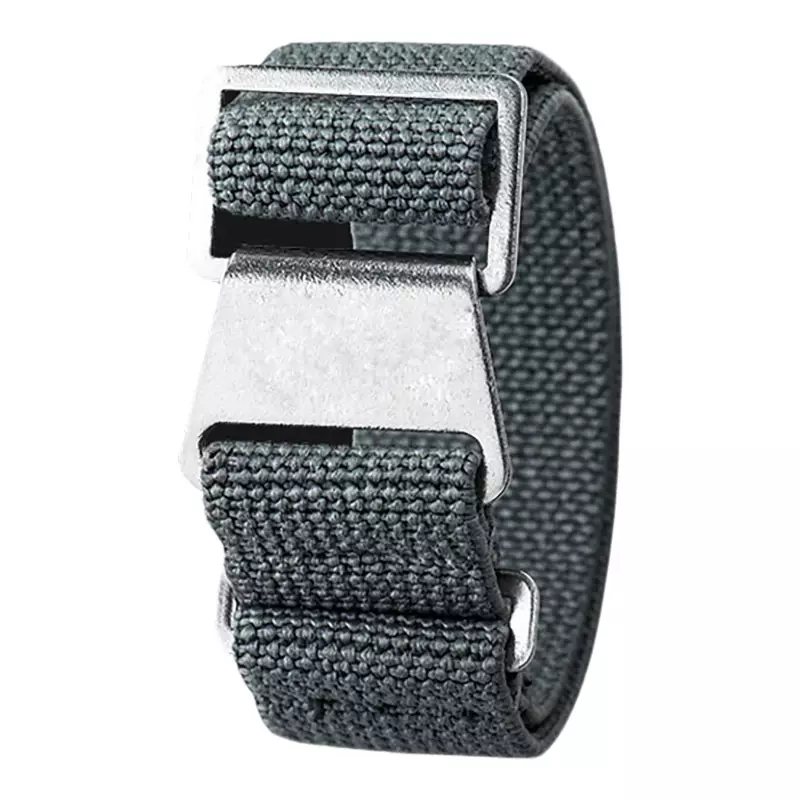 Tali / Strap Guy MN-GRY-20AC Grey Nylon Silver Folding Clasp