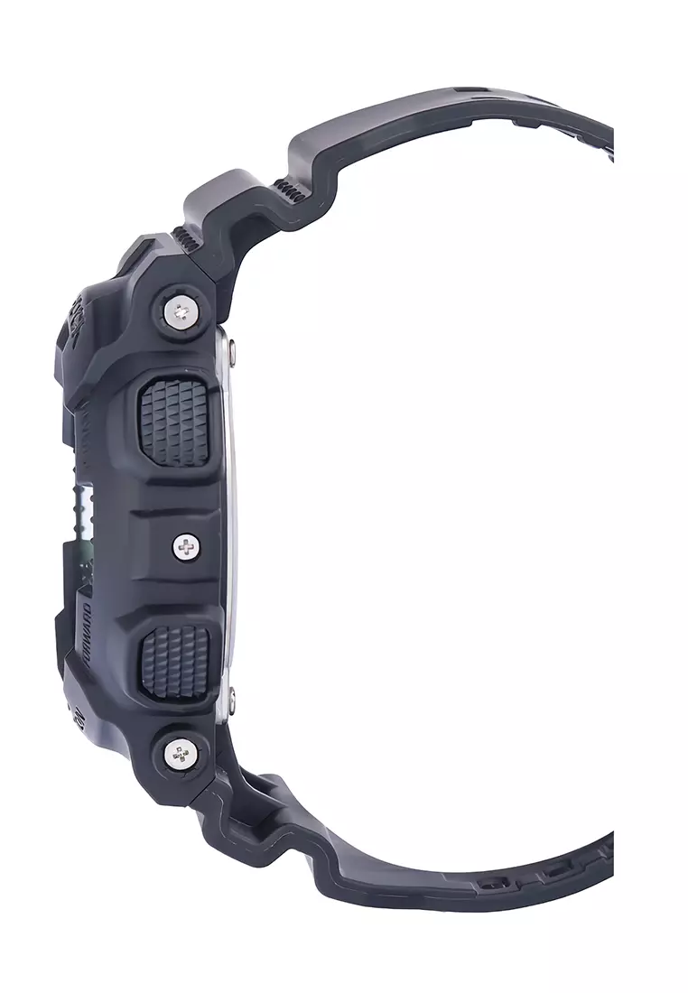 Jam Tangan Analog Digital Pria Casio G-Shock GA-110CD-1A3 - Green Dial - Black Resin Strap