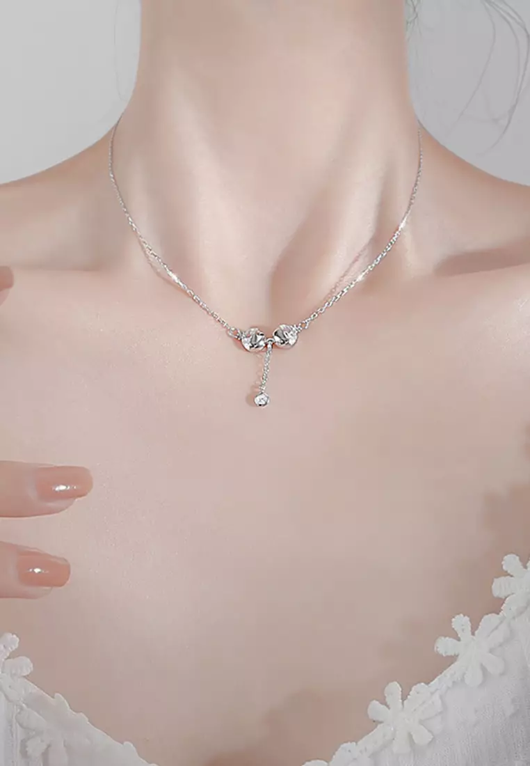 Girls on sale necklace silver