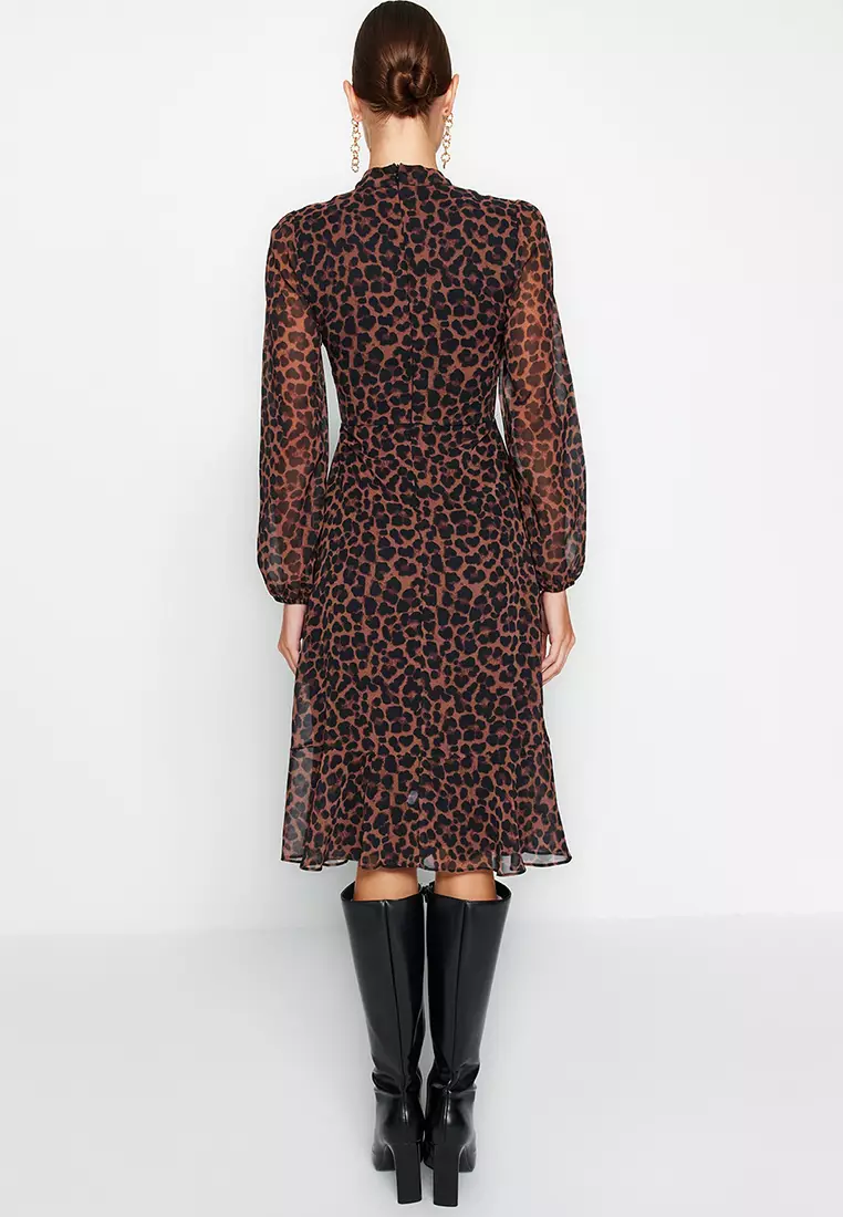 Stand-Up Collar Dress