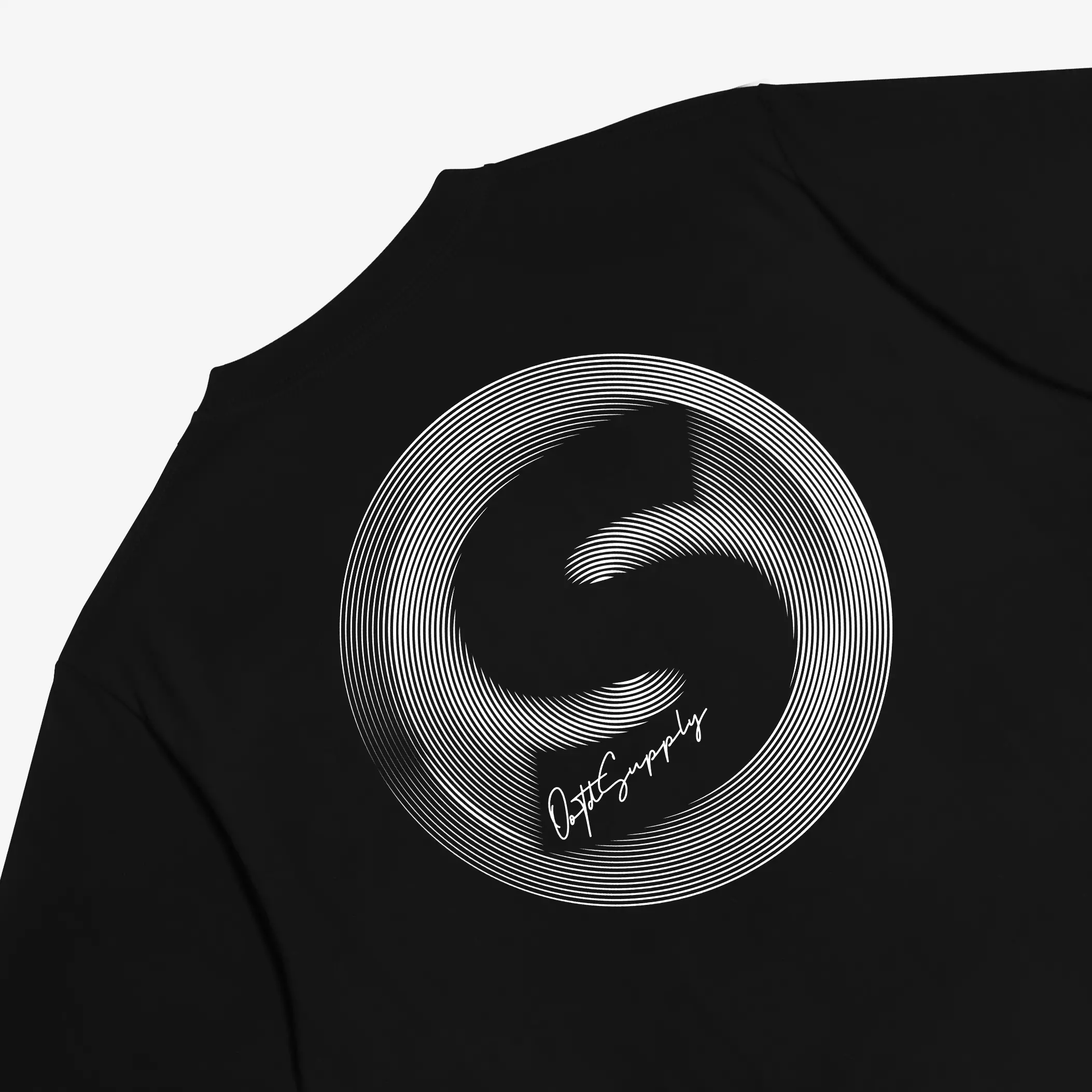 OOTDSUPPLY Reguler Tshirt 24s Spectrum Round Black & White | Kaos Pria & Wanita TS068